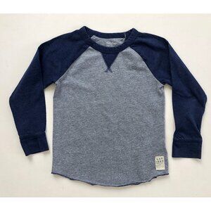 Baby Gap blue and gray raglan long sleeve t shirt, Boys Size 5